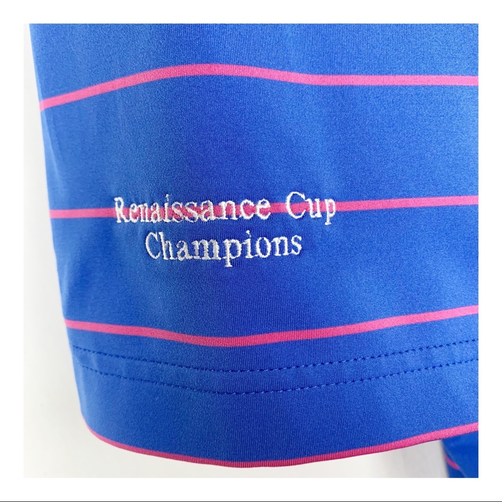 Peter Millar Summer Comfort Polo Golf Stripes sz XL - Picture 6 of 7
